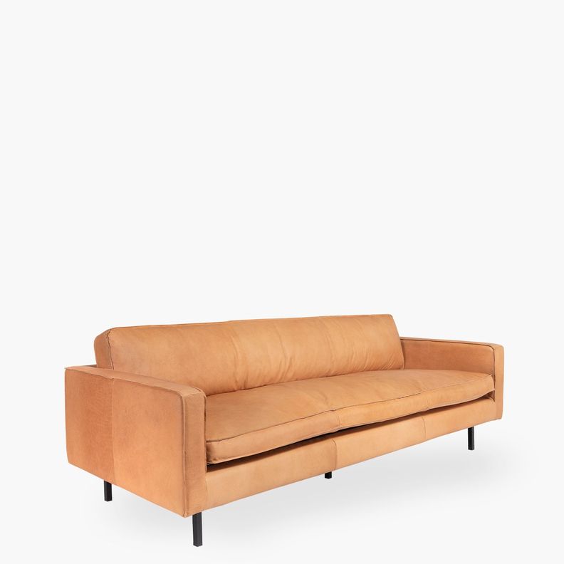Sofa 3C Sinatra Cuero Cognac-2