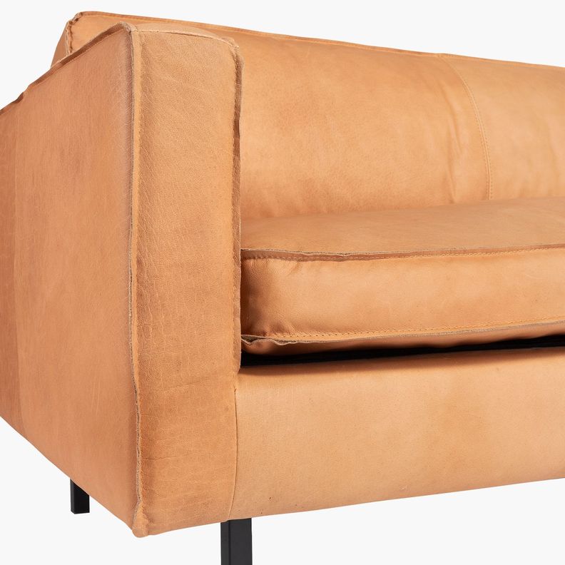 Sofa 3C Sinatra Cuero Cognac-3