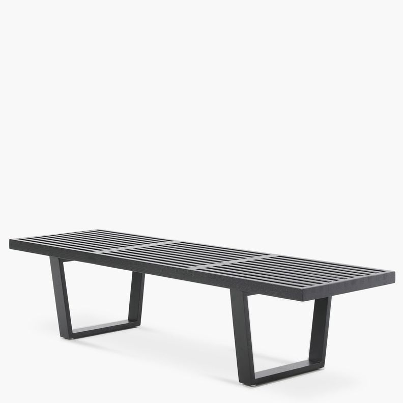 Banqueta de Madera Nelson (Réplica) Negro-2