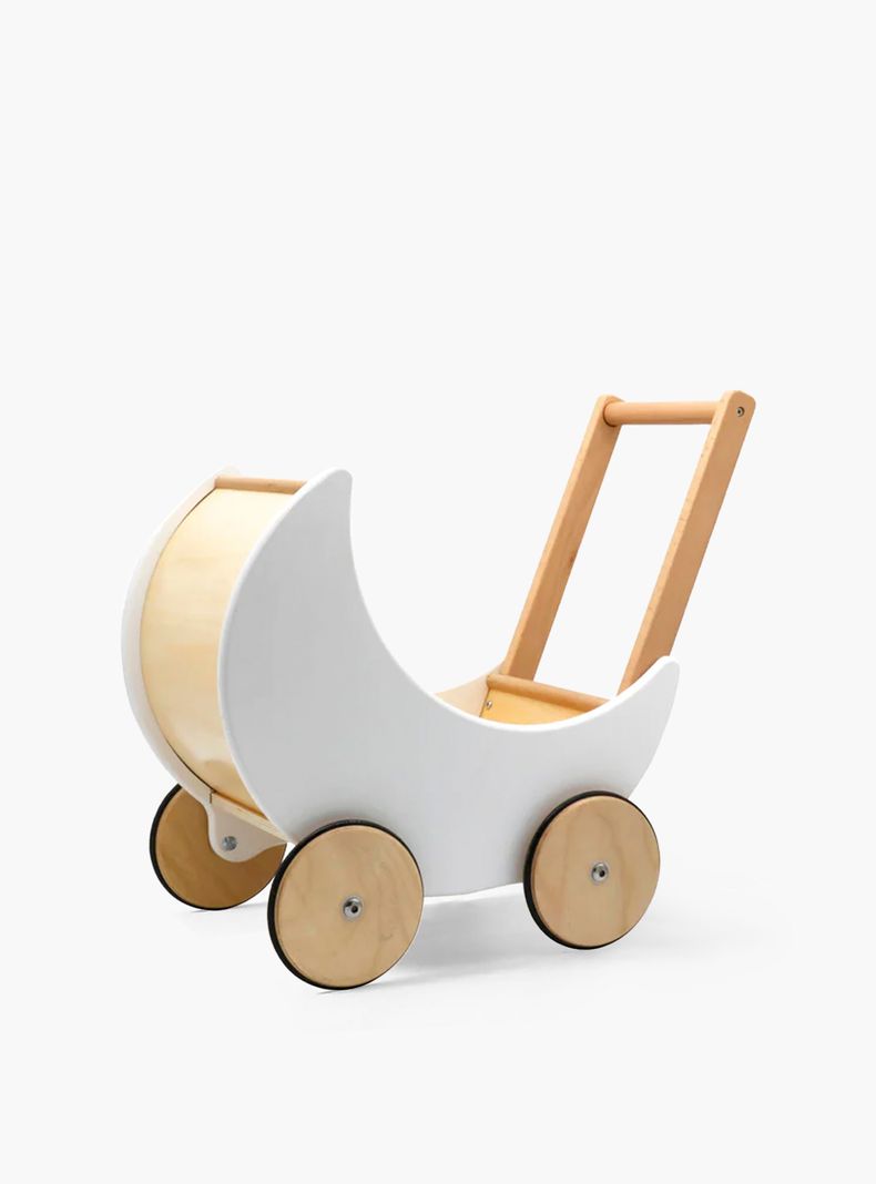Coche para Munecas Samanta Infantil de Madera Blanco