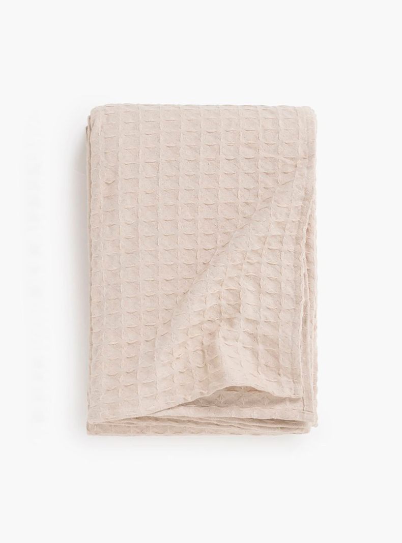 Cubrecama Panal 270x280 Crudo (cama King o Superking) Beige