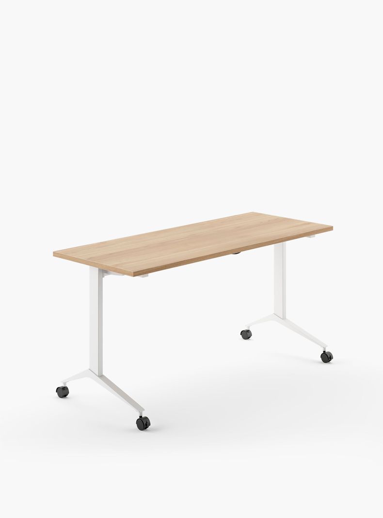 Escritorio Space Plegable 120x60 Natura/Blanco-0