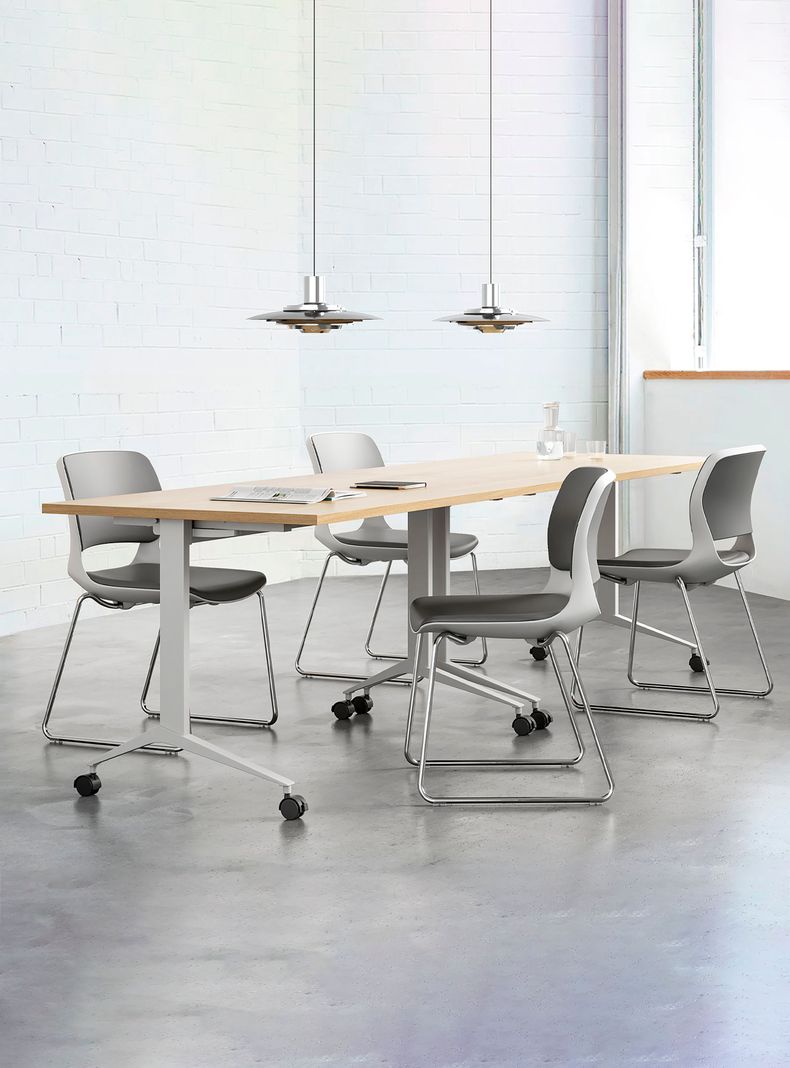 Escritorio Space Plegable 120x60 Natura/Blanco-1