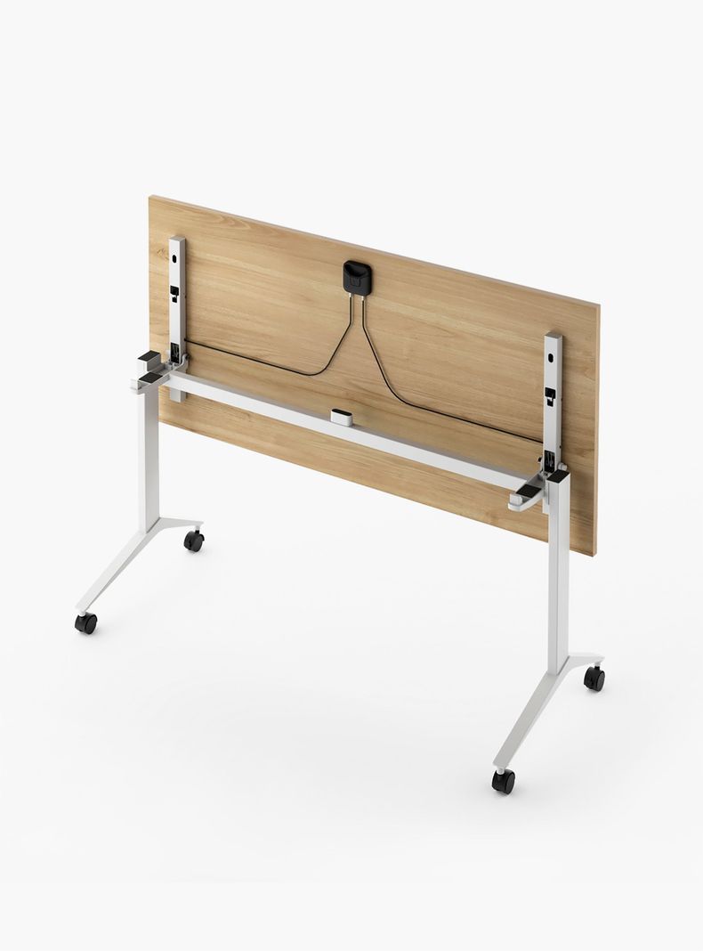 Escritorio Space Plegable 120x60 Natura/Blanco-2
