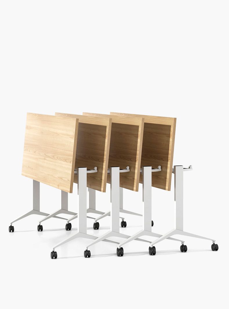 Escritorio Space Plegable 120x60 Natura/Blanco-5
