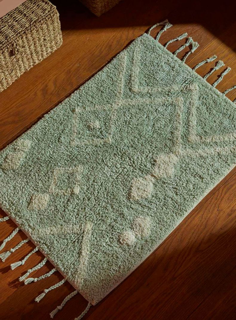 Piso de Baño Fauve Turquesa 50x70-1