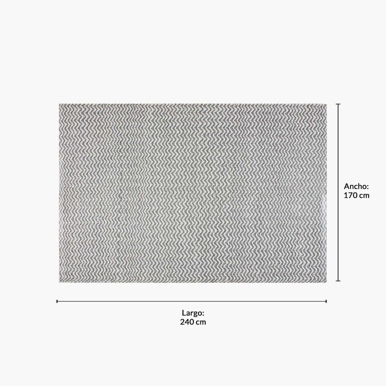 Alfombra Exterior Myrtos 170x240 Bco/Gris-5
