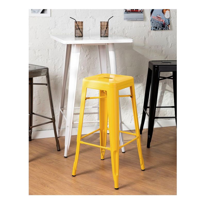 Taburete Alto 77 Tolix Amarillo-2