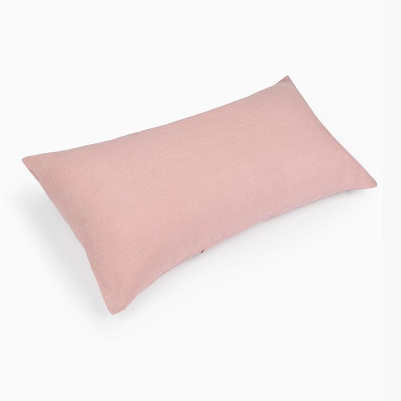 Funda de Cojin Lino 30x60 Rosado-0