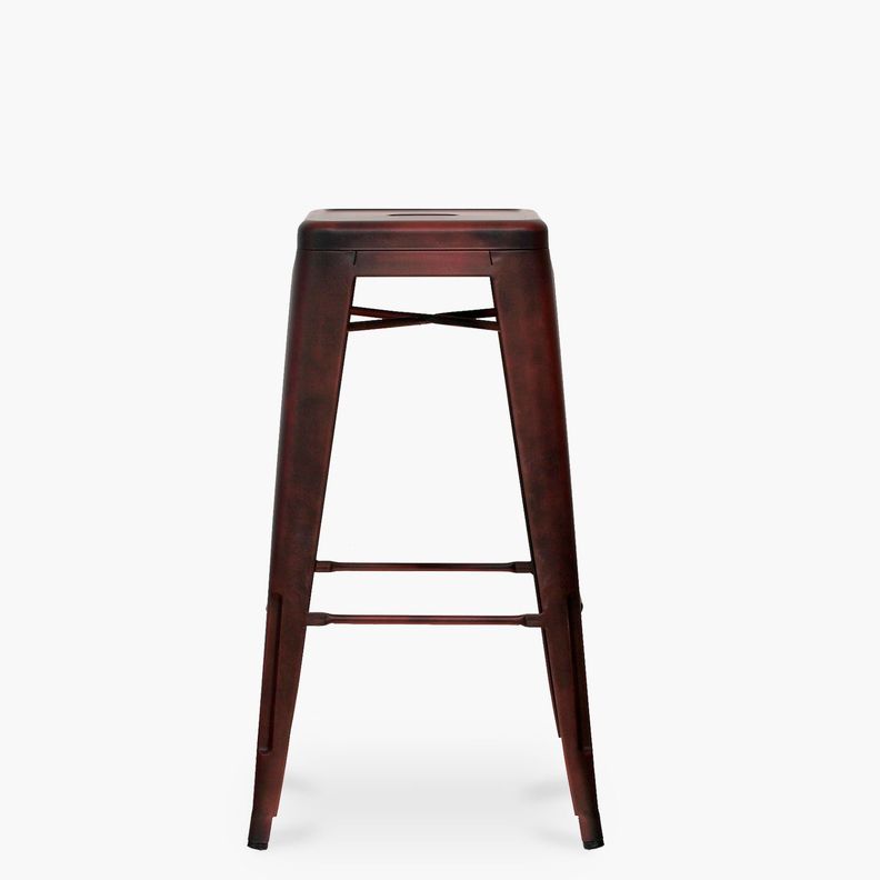 Pack 4 Tolix Taburetes 77 Metal Cobre-1