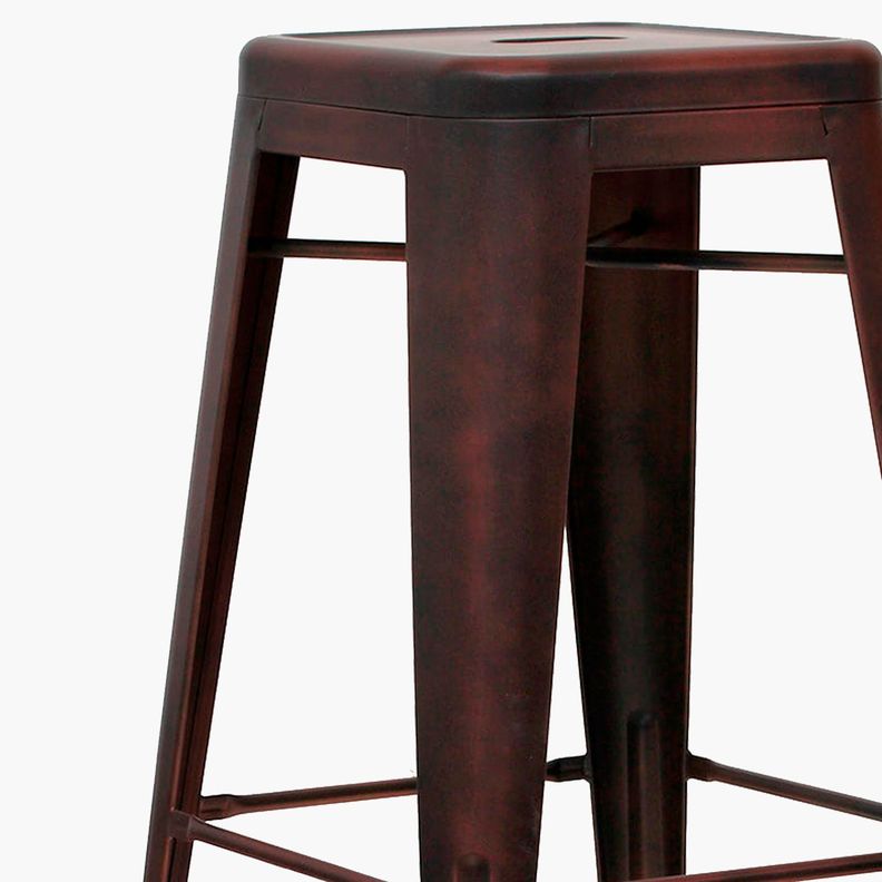 Pack 4 Tolix Taburetes 77 Metal Cobre-3