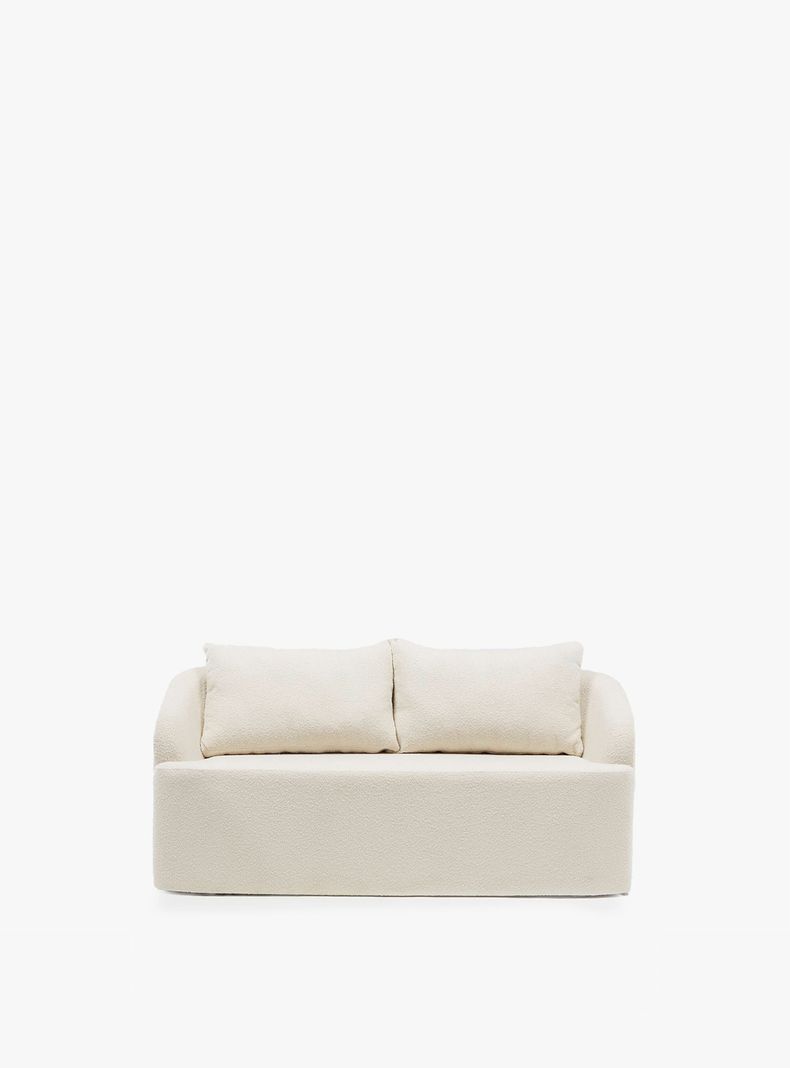 Sofa Turini 2 Cuerpos Crema
