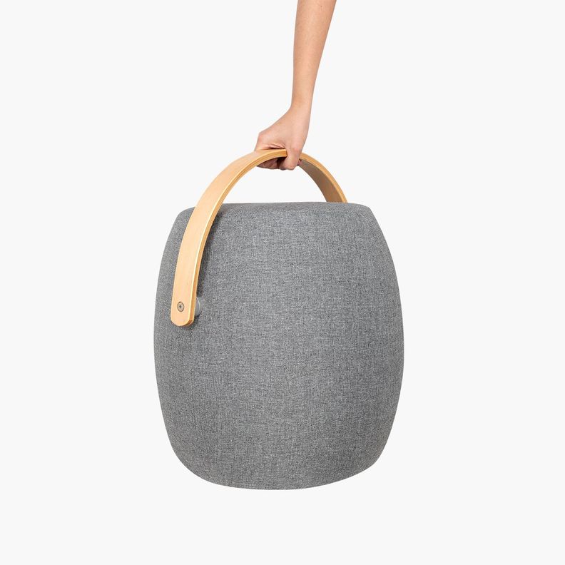 Pouf Asa de Madera LT Gris Claro-2