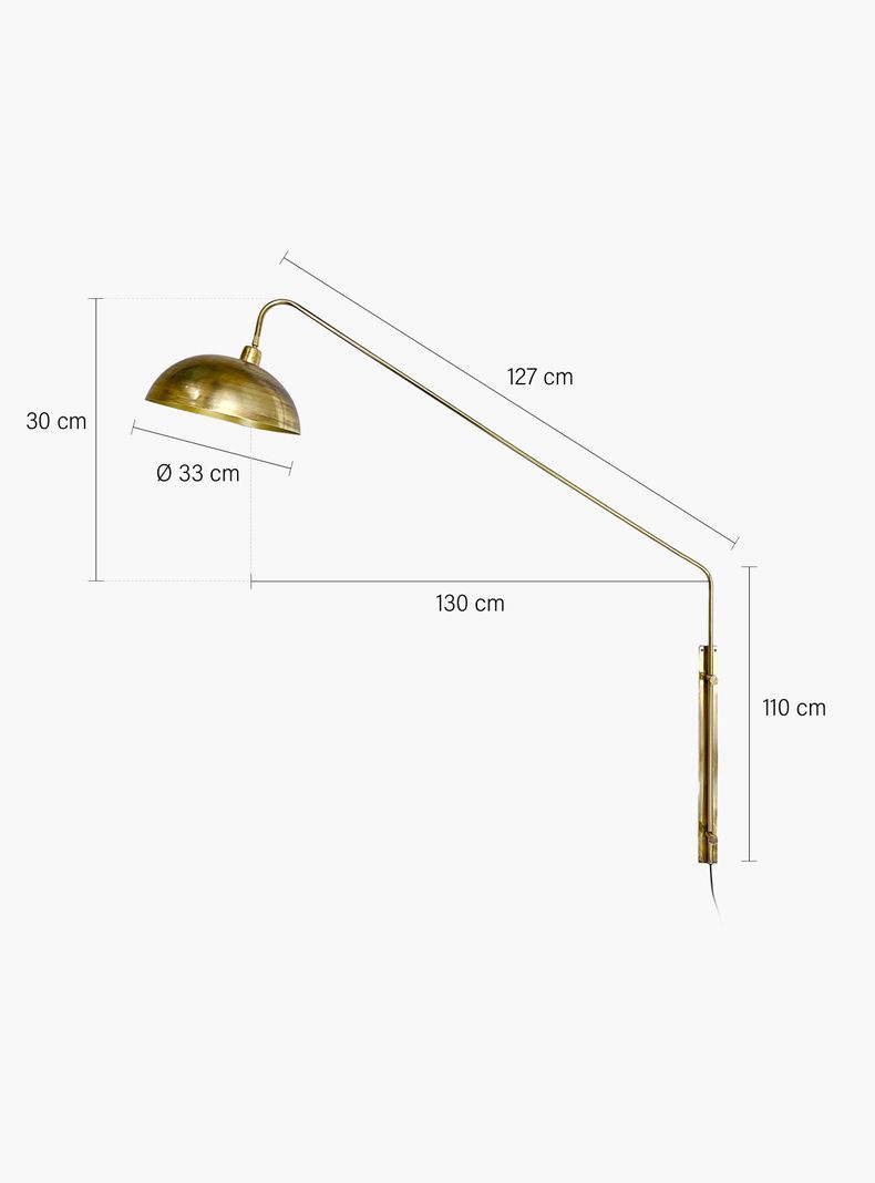 Lampara de Pared Bihar Bronce-4