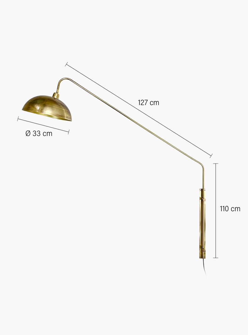 Lampara de Pared Bihar Bronce-8
