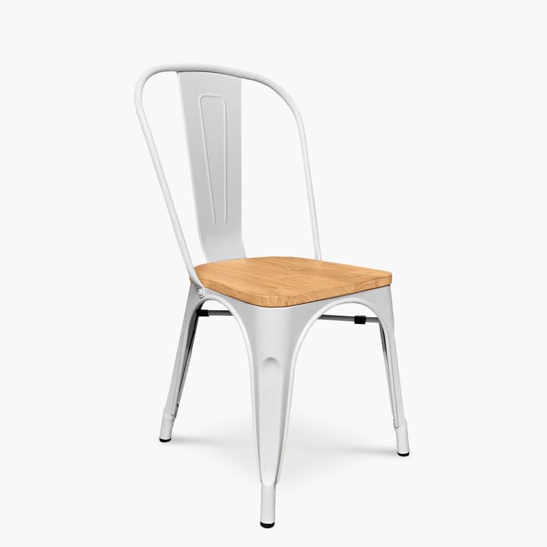 Silla Tolix Madera Blanco-1