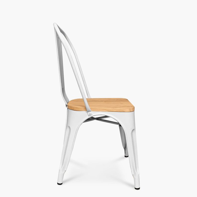 Silla Tolix Madera Blanco-2
