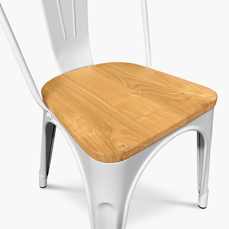 Silla Tolix Madera Blanco-4