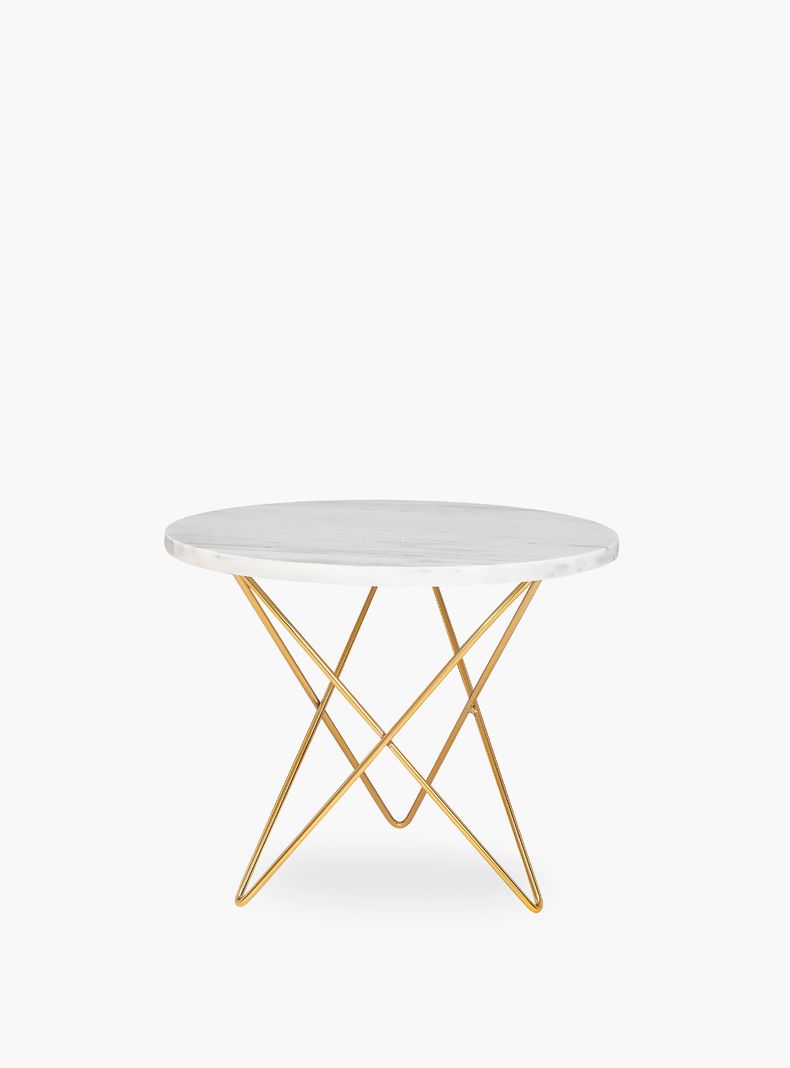 Mesa Lateral Louis Retro Marmol Blanco