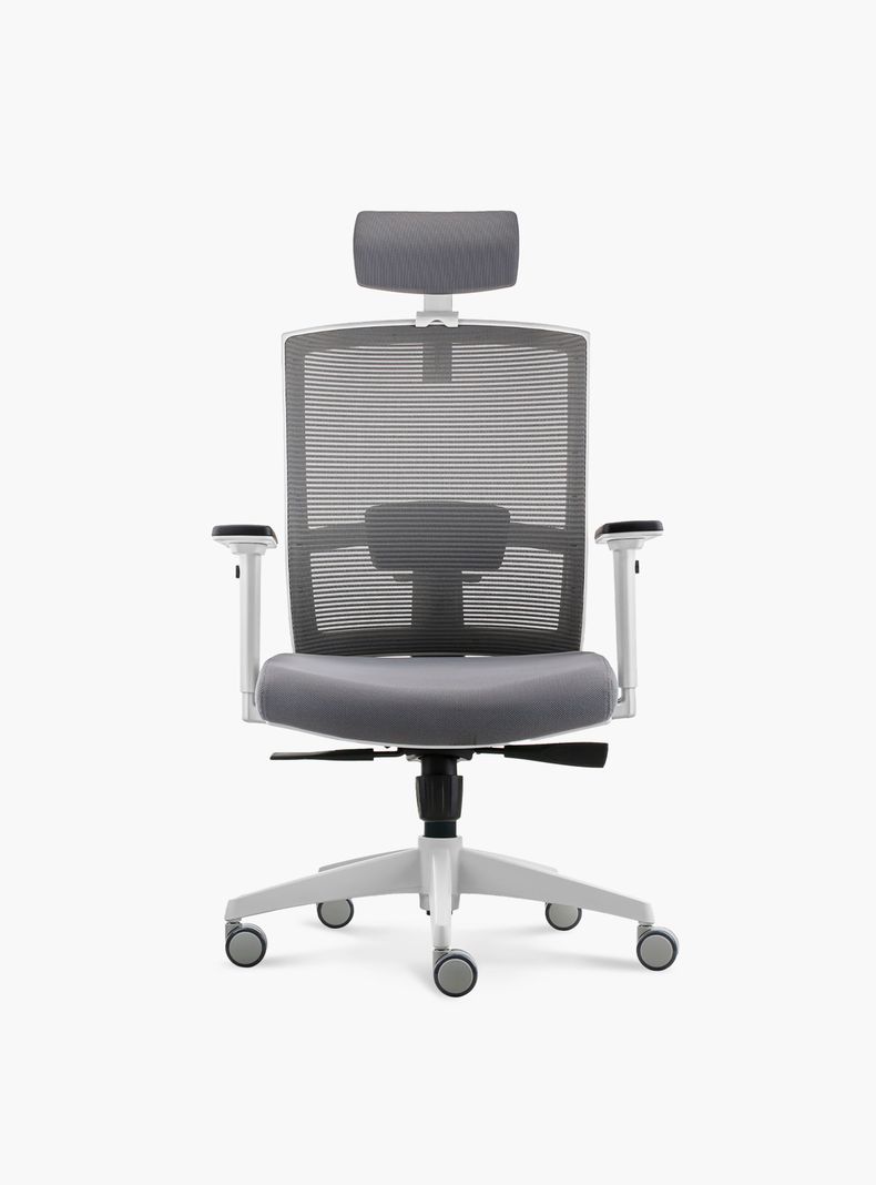 Silla Oficina Taylor Pro Gris Claro con cabecero-0