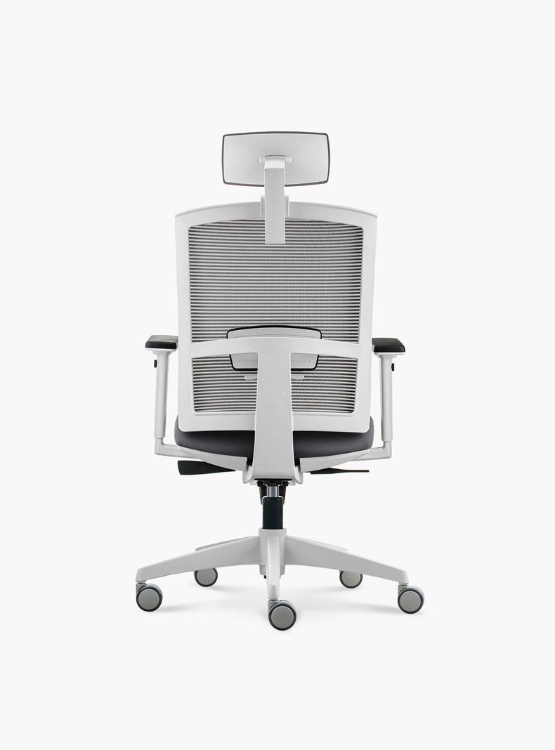 Silla Oficina Taylor Pro Gris Claro con cabecero-4