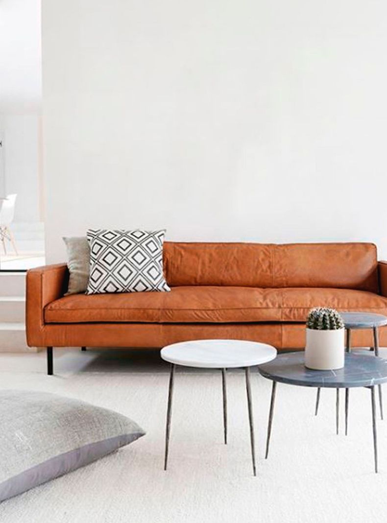 Sofa 3C Sinatra Cuero Café-1