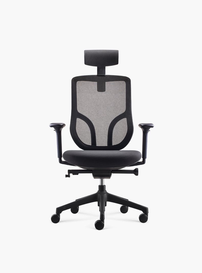 Silla Oficina Chic con cabecero Negro-0