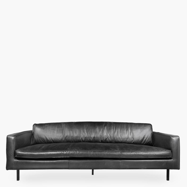 Sofa 3C Sinatra Cuero Negro-0
