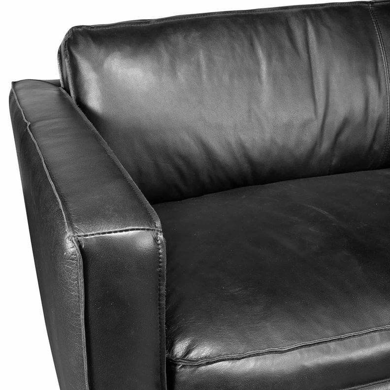 Sofa 3C Sinatra Cuero Negro-3