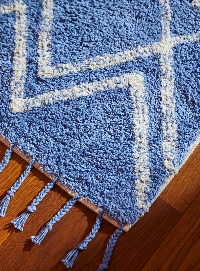 Piso de Baño Fauve Azul 50x70-4