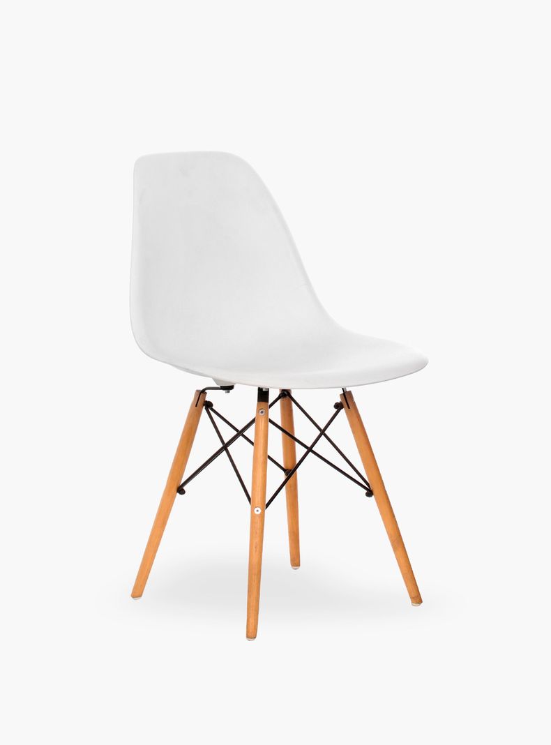 Silla DSW Réplica Eames Blanco-2