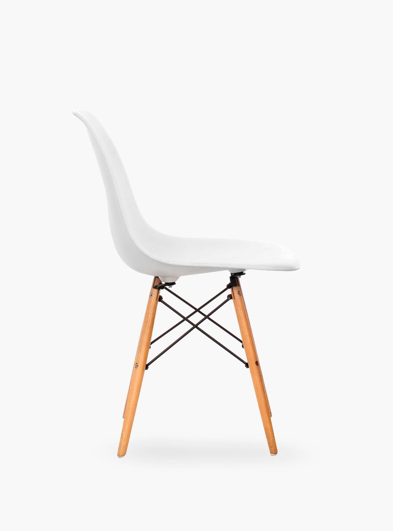 Silla DSW Réplica Eames Blanco-3