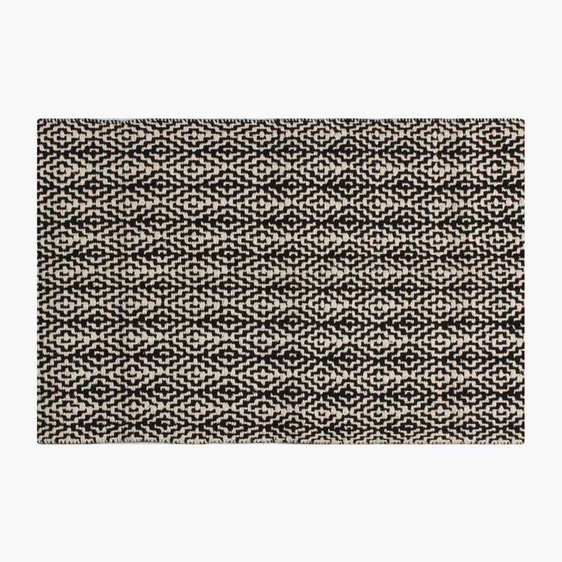 Alfombra Algodon Nepal 170x240 Negro-1