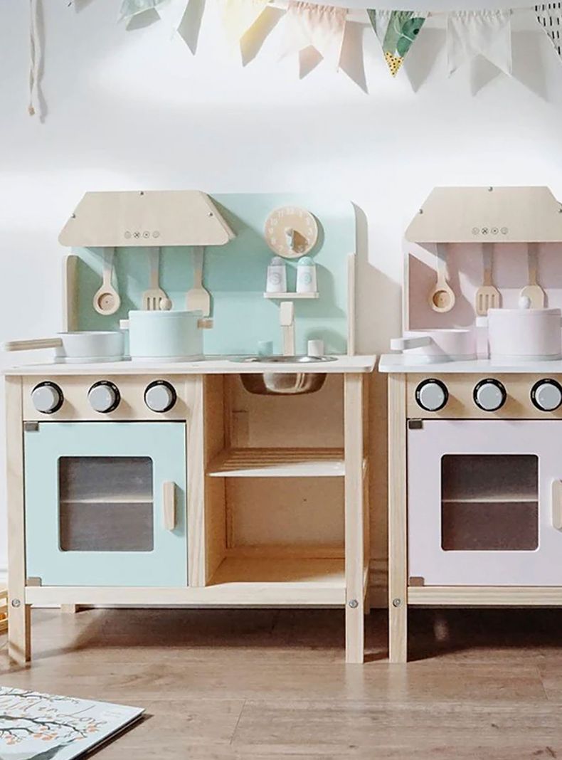 Cocina Infantil de Madera Maia Menta-1