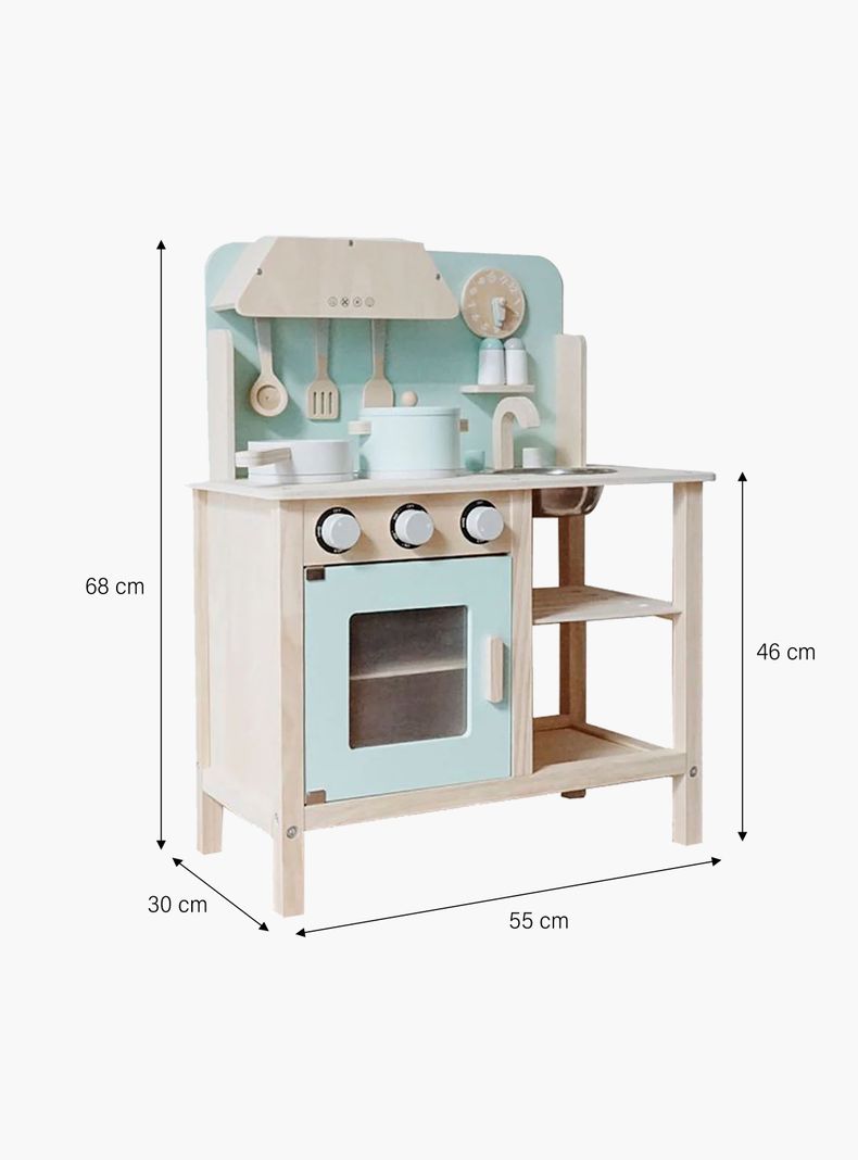 Cocina Infantil de Madera Maia Menta-2
