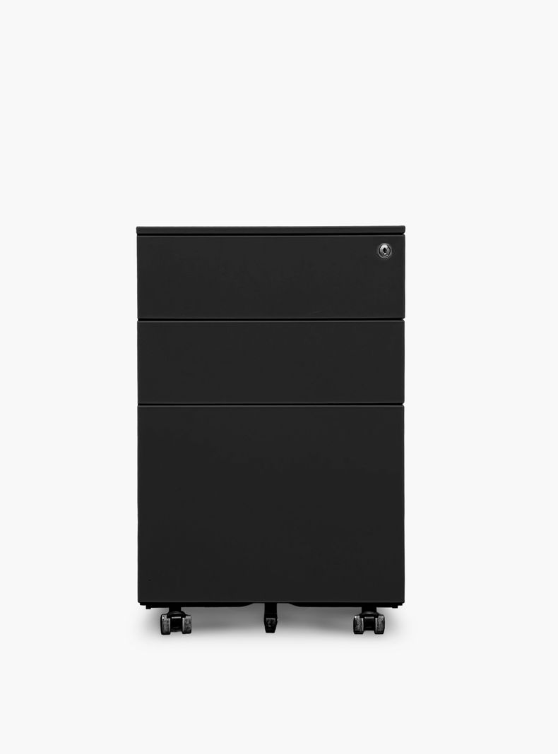 Cajonera Metalica Movil 39x50x60 cm Negro