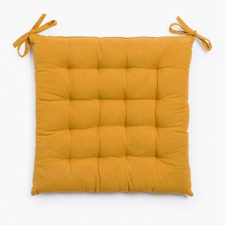 Cojin de Silla Algodón Gavema 40x40 Mostaza-0
