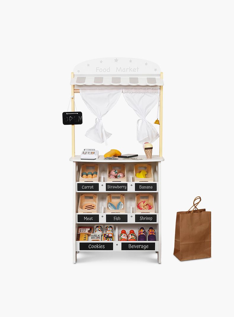 Mercado Infantil de Madera Multicolor Surtido