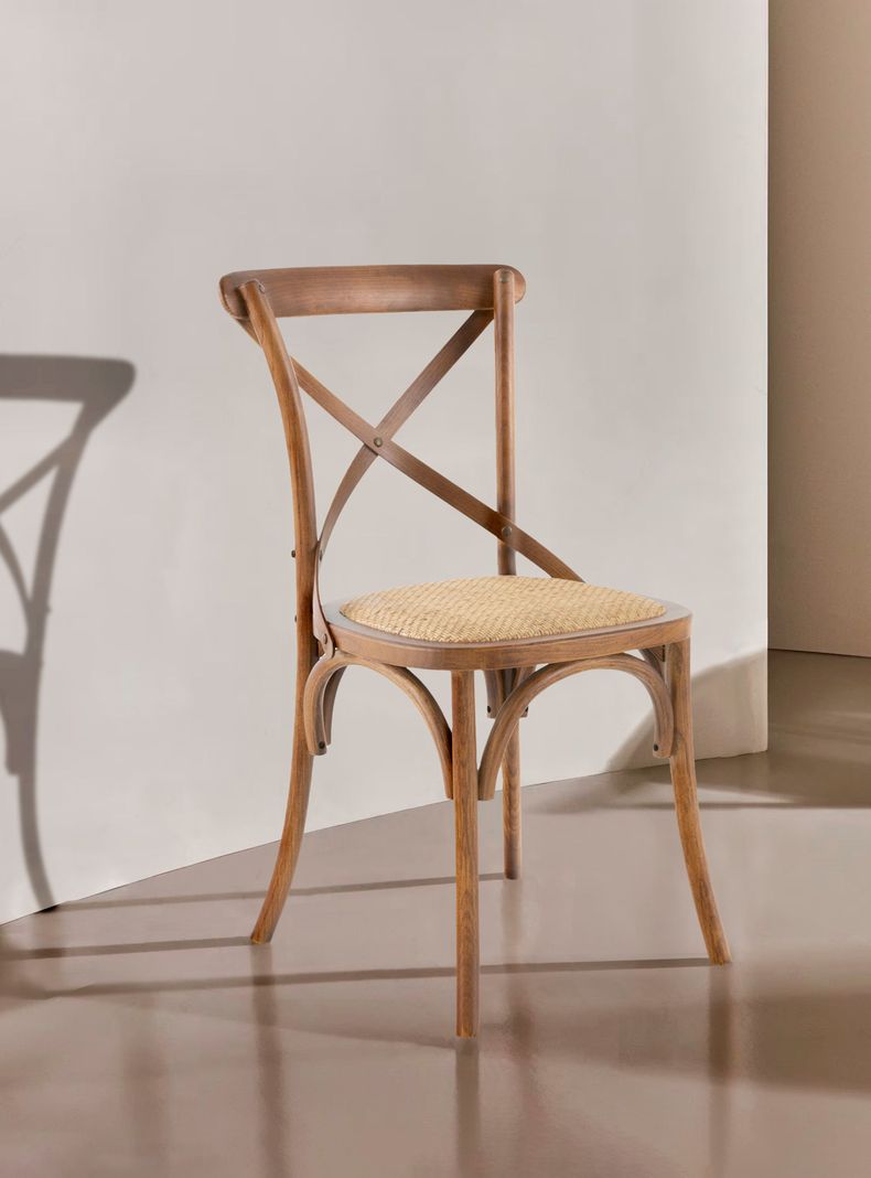 Silla Madera Tradition Rattan Nogal-1