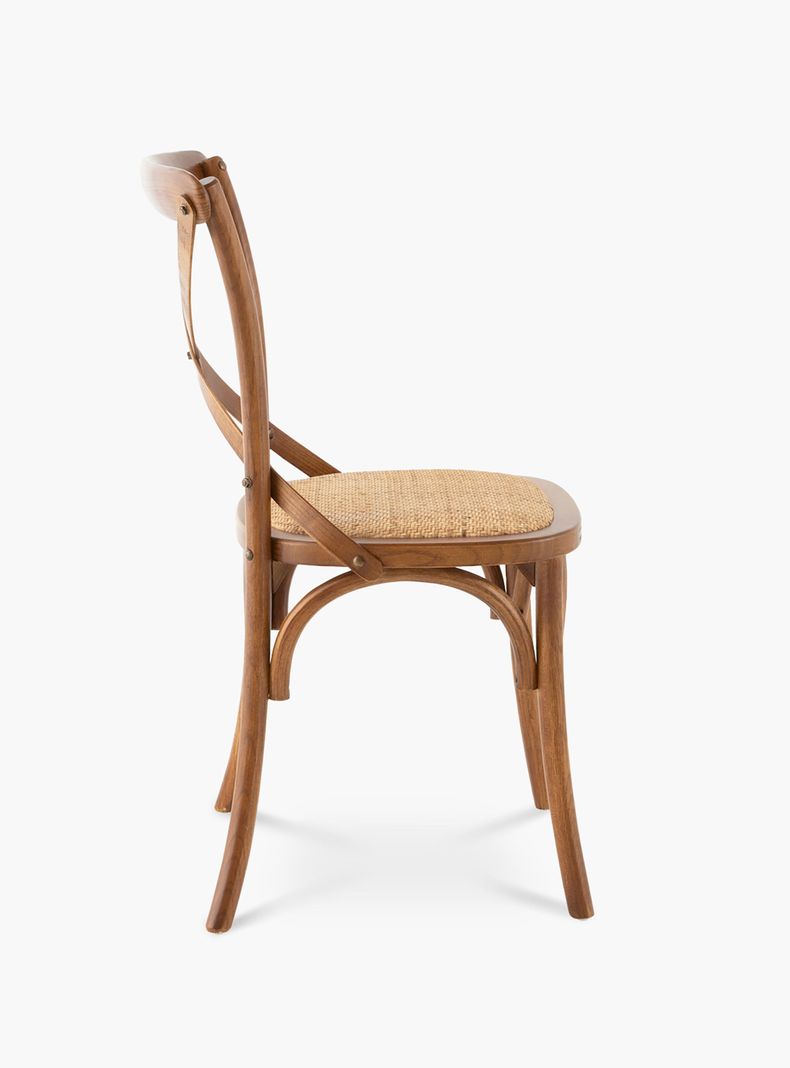 Silla Madera Tradition Rattan Nogal-3