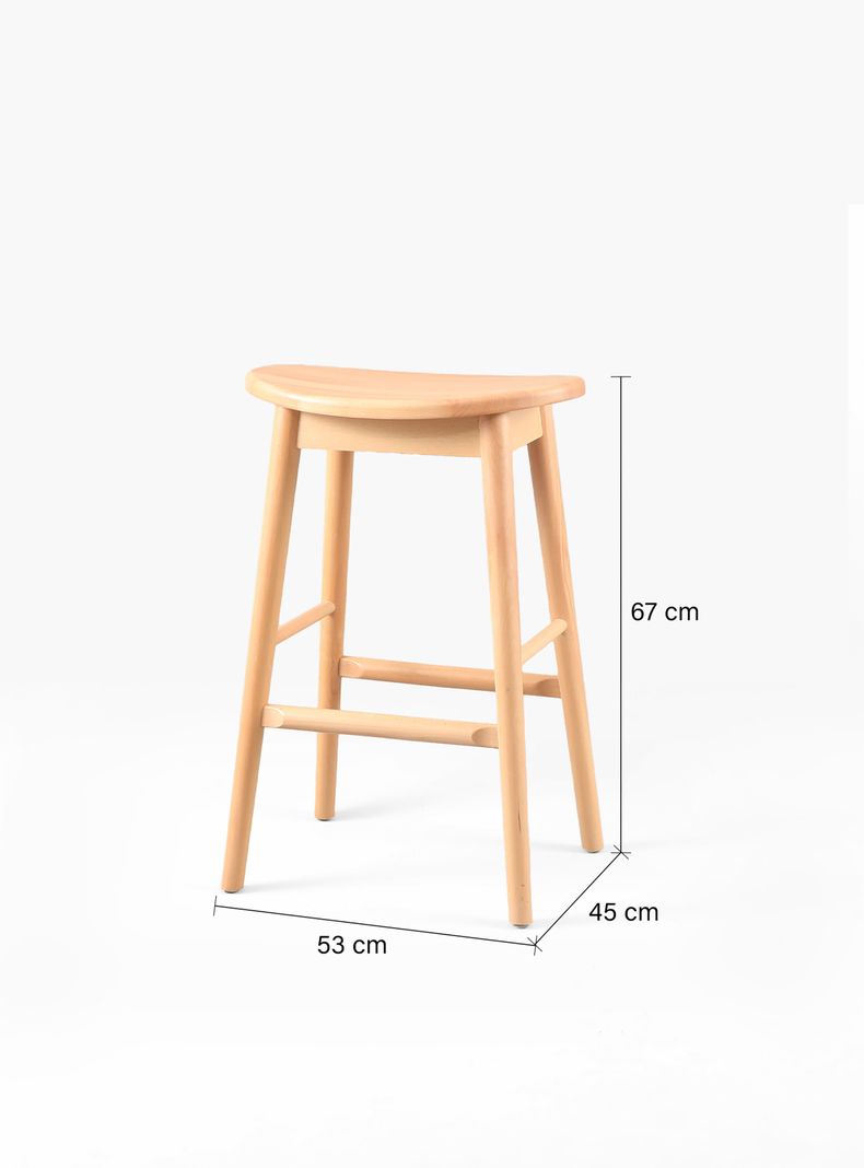 Taburete Medio 66 Madera Nahla Natural-3