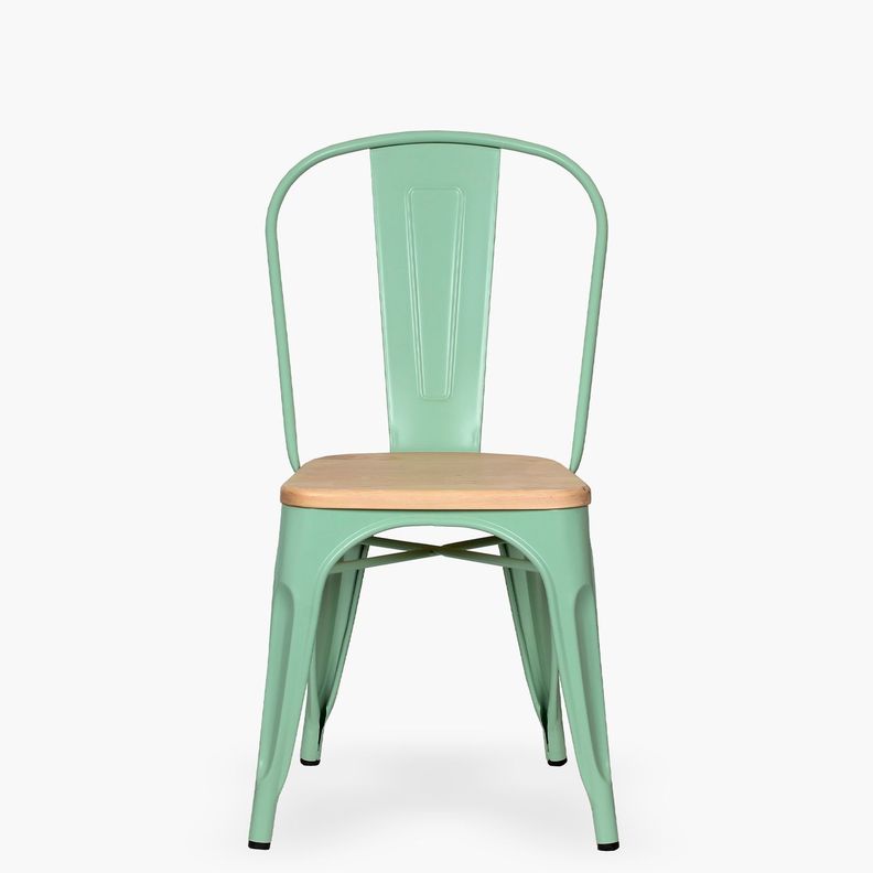 Silla Tolix Madera Menta-0