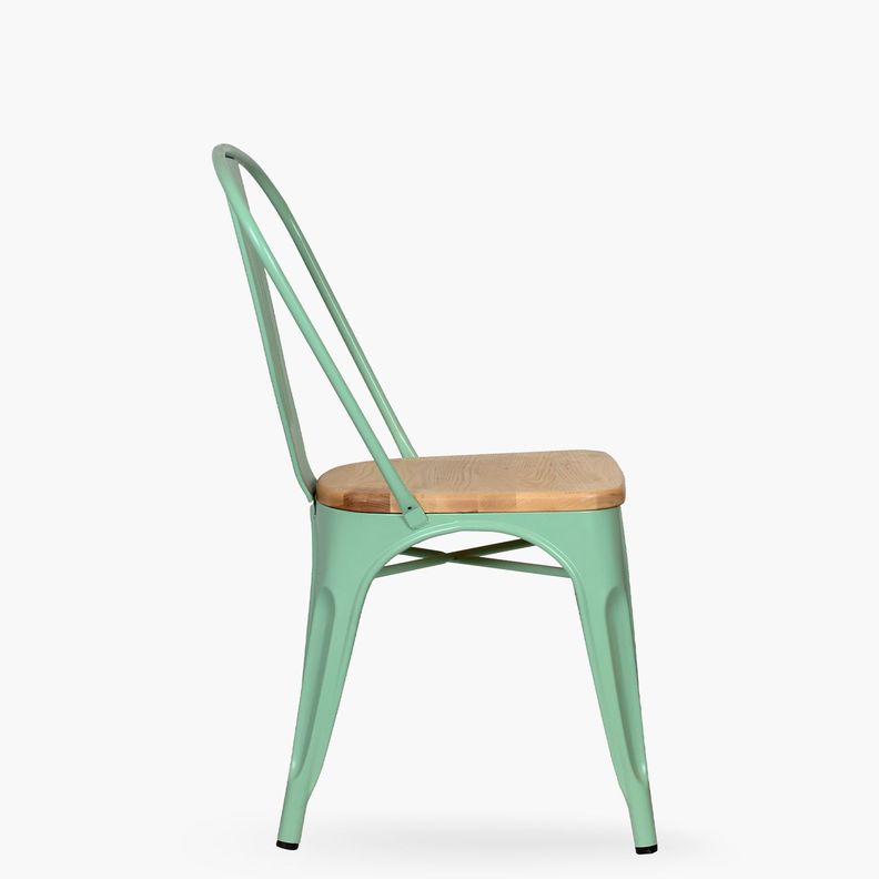Silla Tolix Madera Menta-3