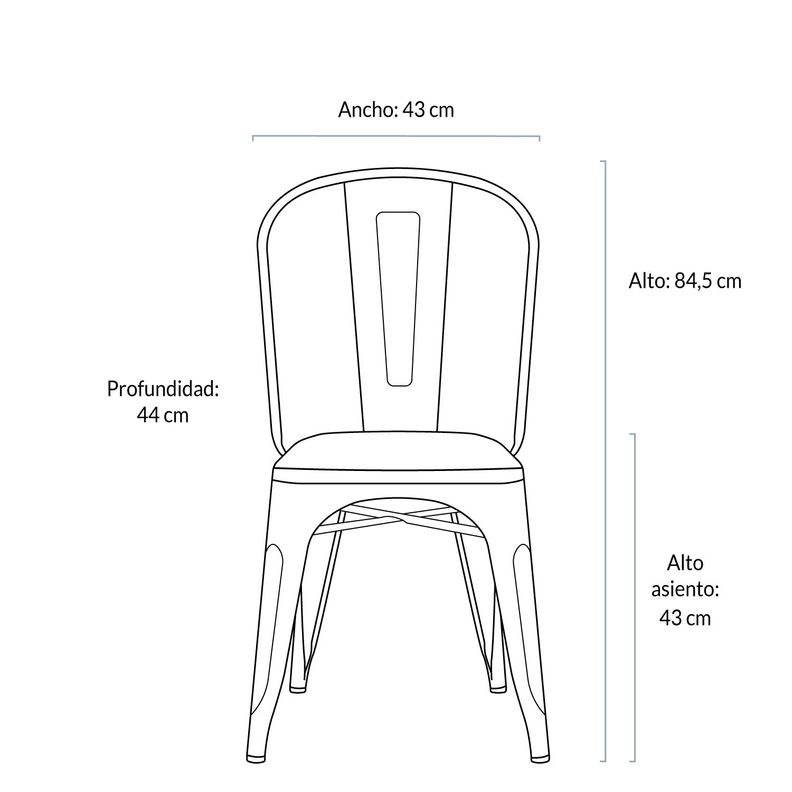 Silla Tolix Madera Menta-7