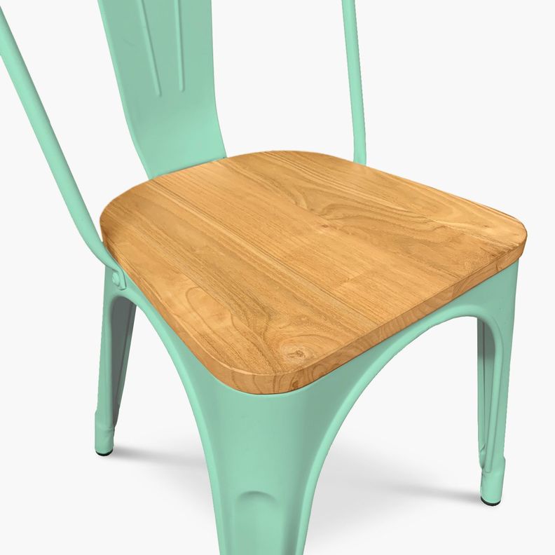 Silla Tolix Madera Menta-9