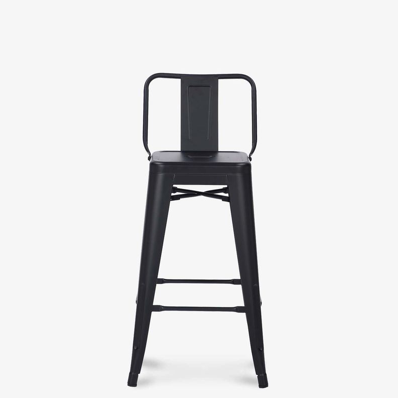 Taburete Medio 67 Tolix c/resp Negro-0