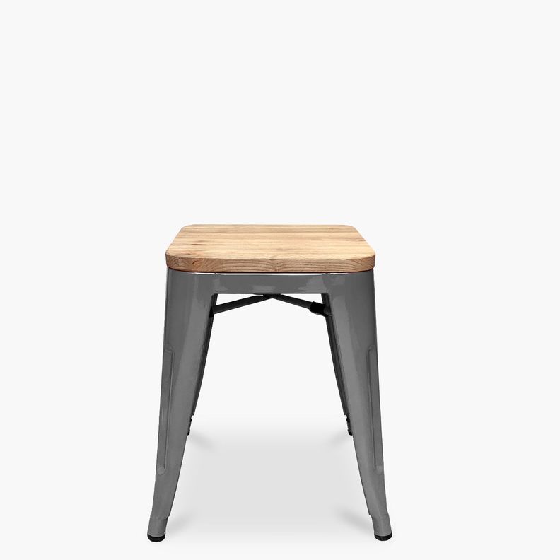 Piso Tolix Asiento Madera Metal-1