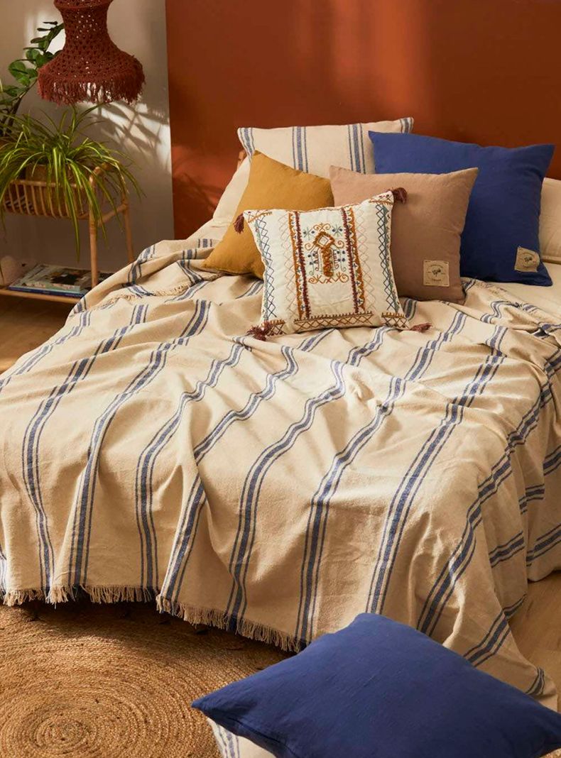 Cubrecama Bari Azul 270x280 (Cama King o Superking)-3