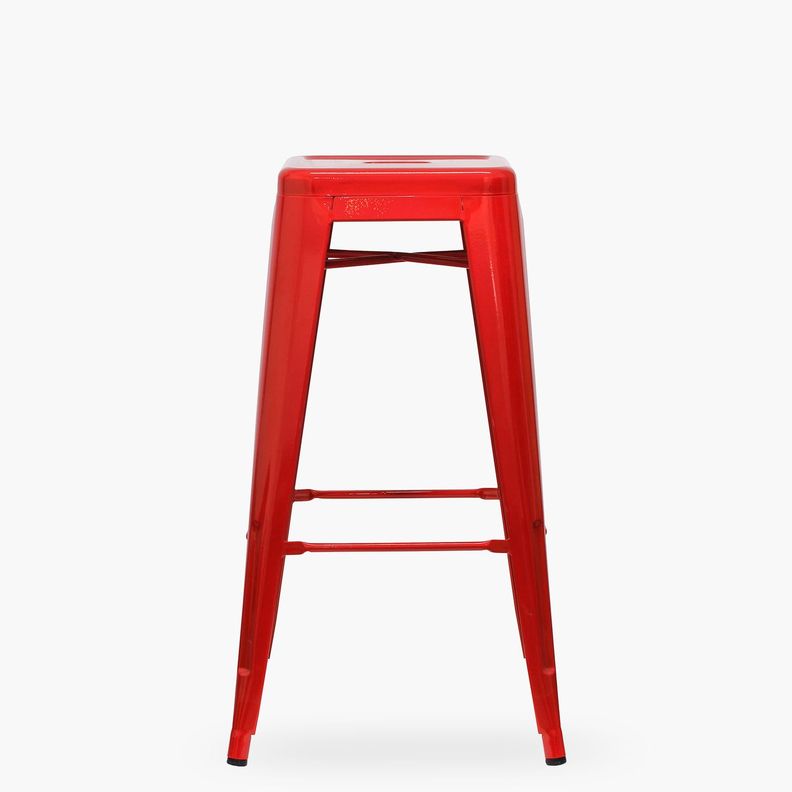 Taburete Alto 77 Tolix Rojo-0