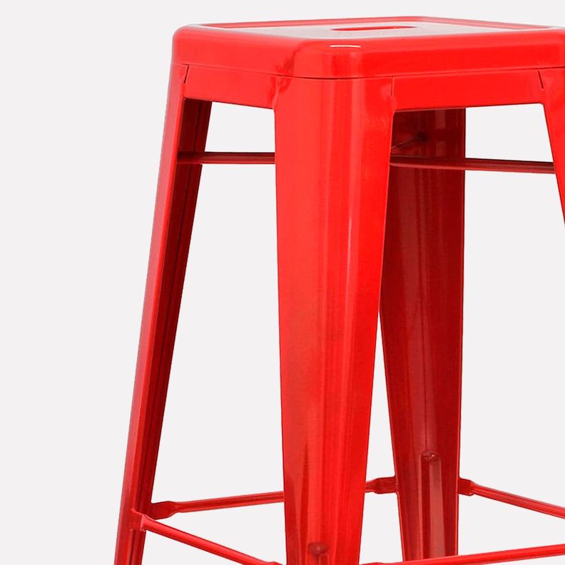 Taburete Alto 77 Tolix Rojo-1